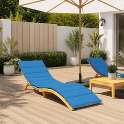 Comfortable and Durable Blue Sun Lounger Cushion