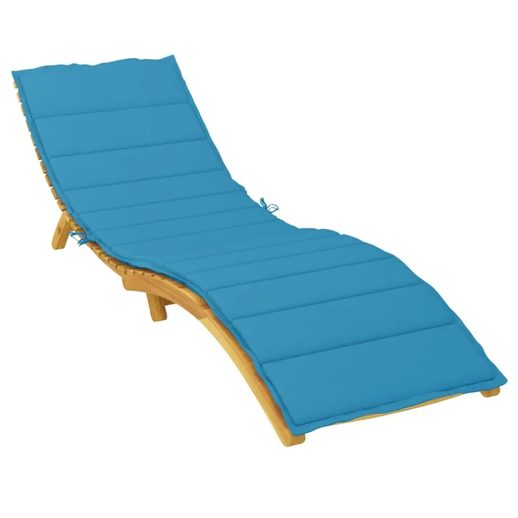 Outdoor Cushion Blue Garden Patio Sun Lounger Pad 200cm x 70cm x 3cm