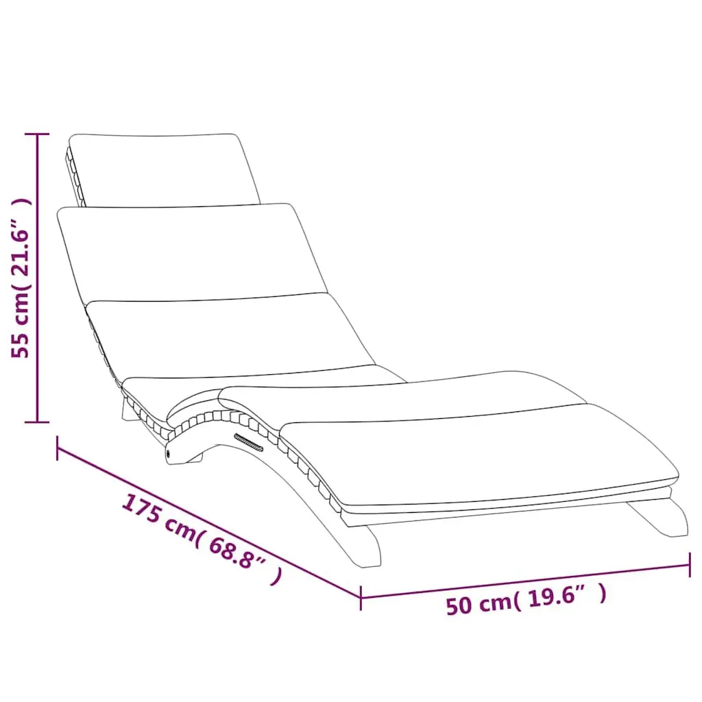 Teak Sun Loungers with Cushions