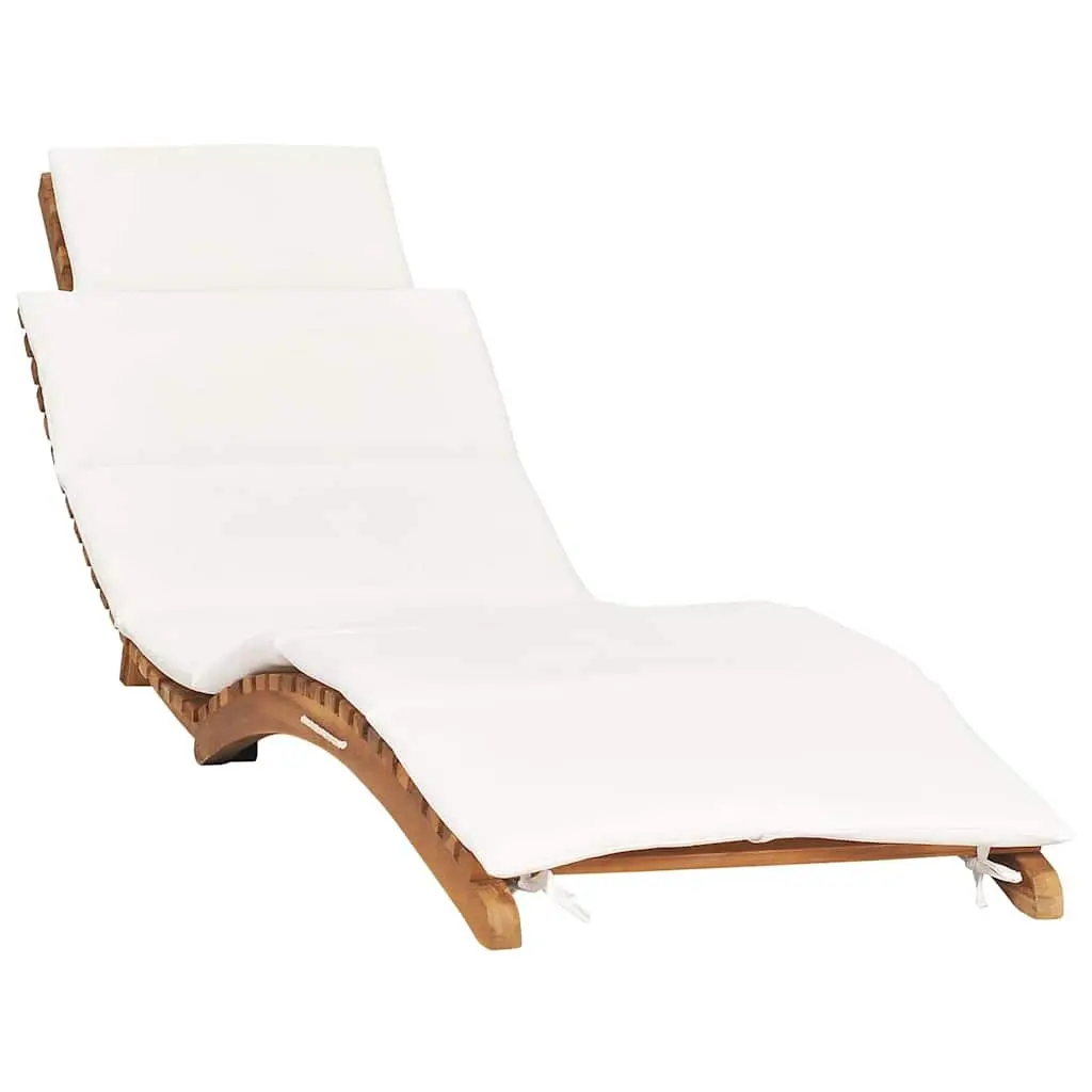 Teak Sun Loungers with Cushions