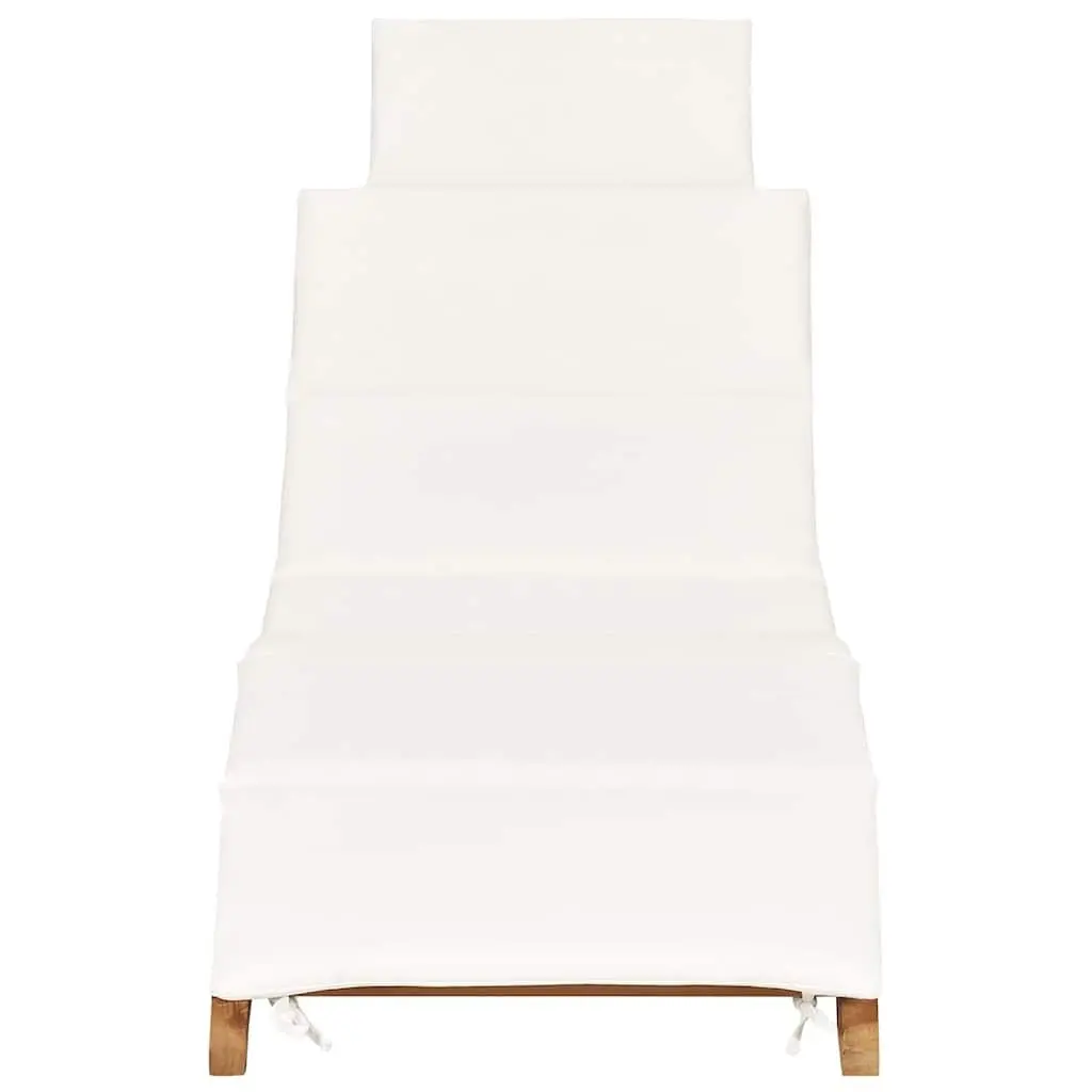 Teak Sun Loungers with Cushions
