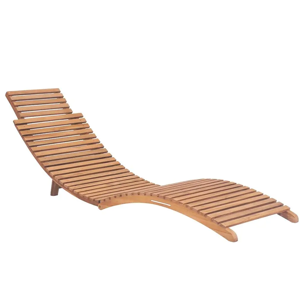 Teak Sun Loungers with Cushions