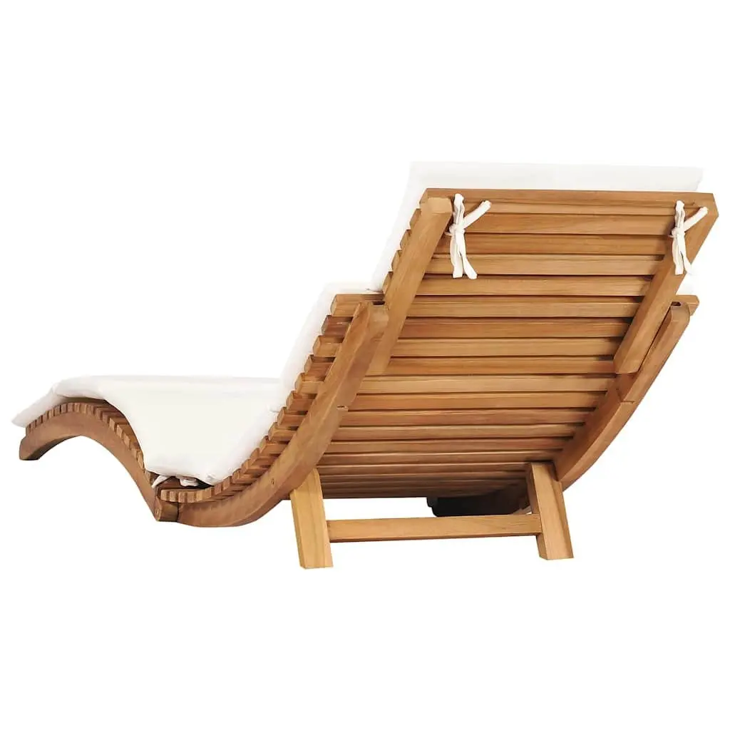 Teak Sun Loungers with Cushions