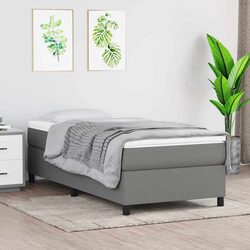 Reliable Grey Box Spring Bed with Comfort in Mind