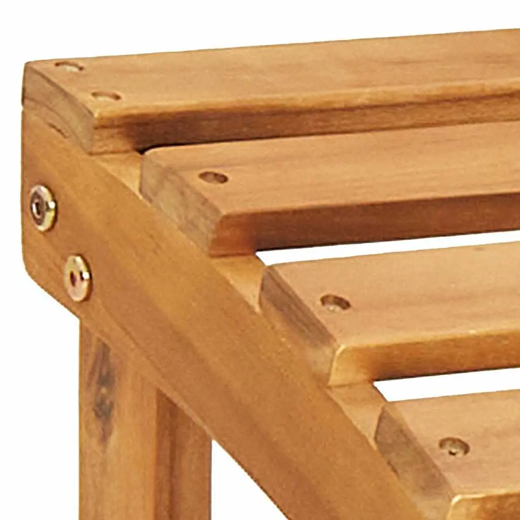 Outdoor Adirondack Chairs with Footrests 2 Pieces Solid Wood Garden Patio