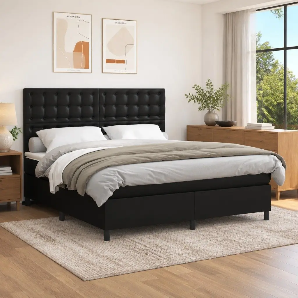 Queen Box Spring Bed with Easy Maintenance