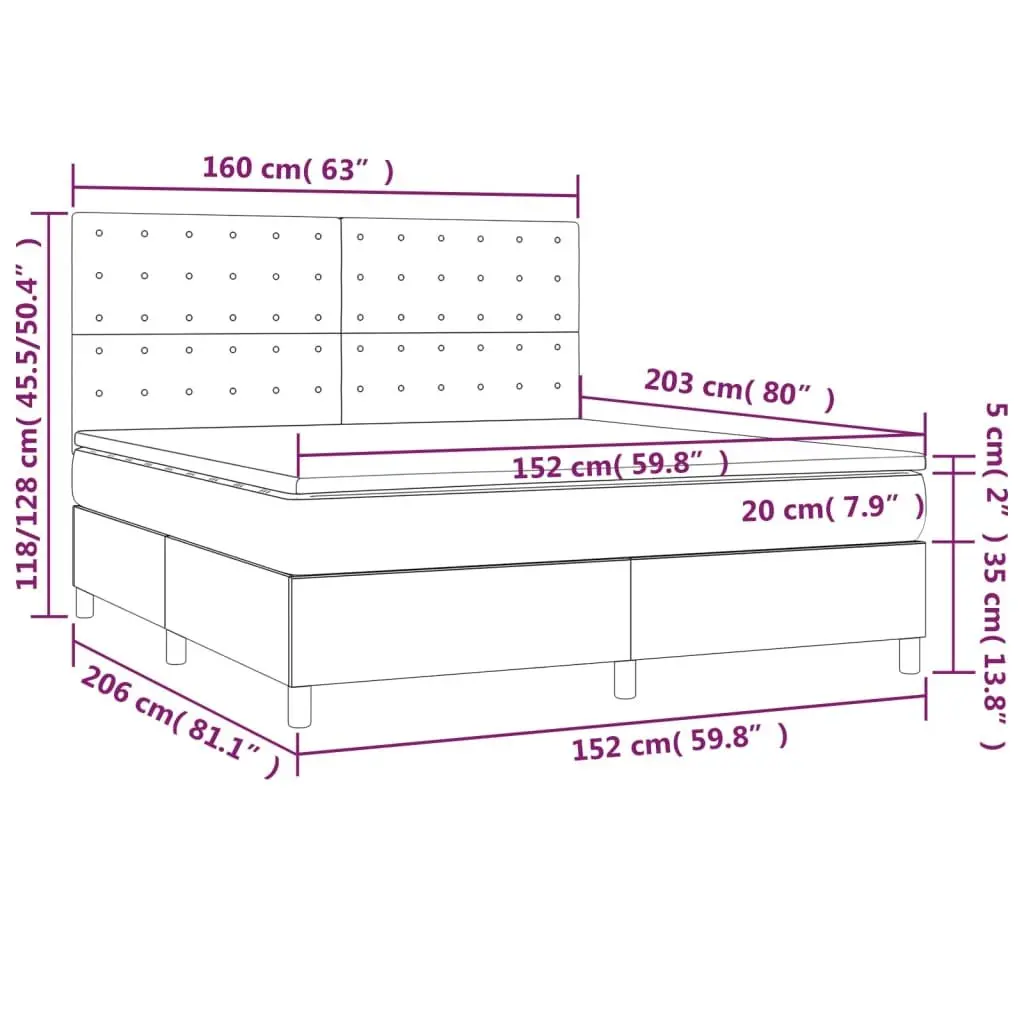 Queen Box Spring Bed with Easy Maintenance