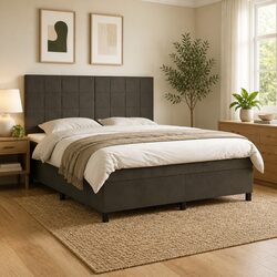 Value-Packed Queen Box Spring Bed with Pocket Spring Mattress