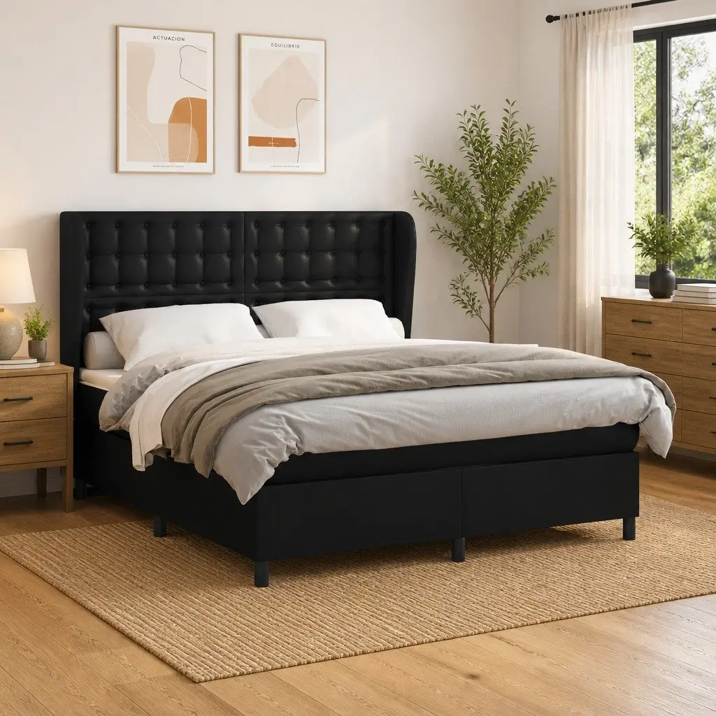 Queen Size Bed with Pocket Spring Mattress