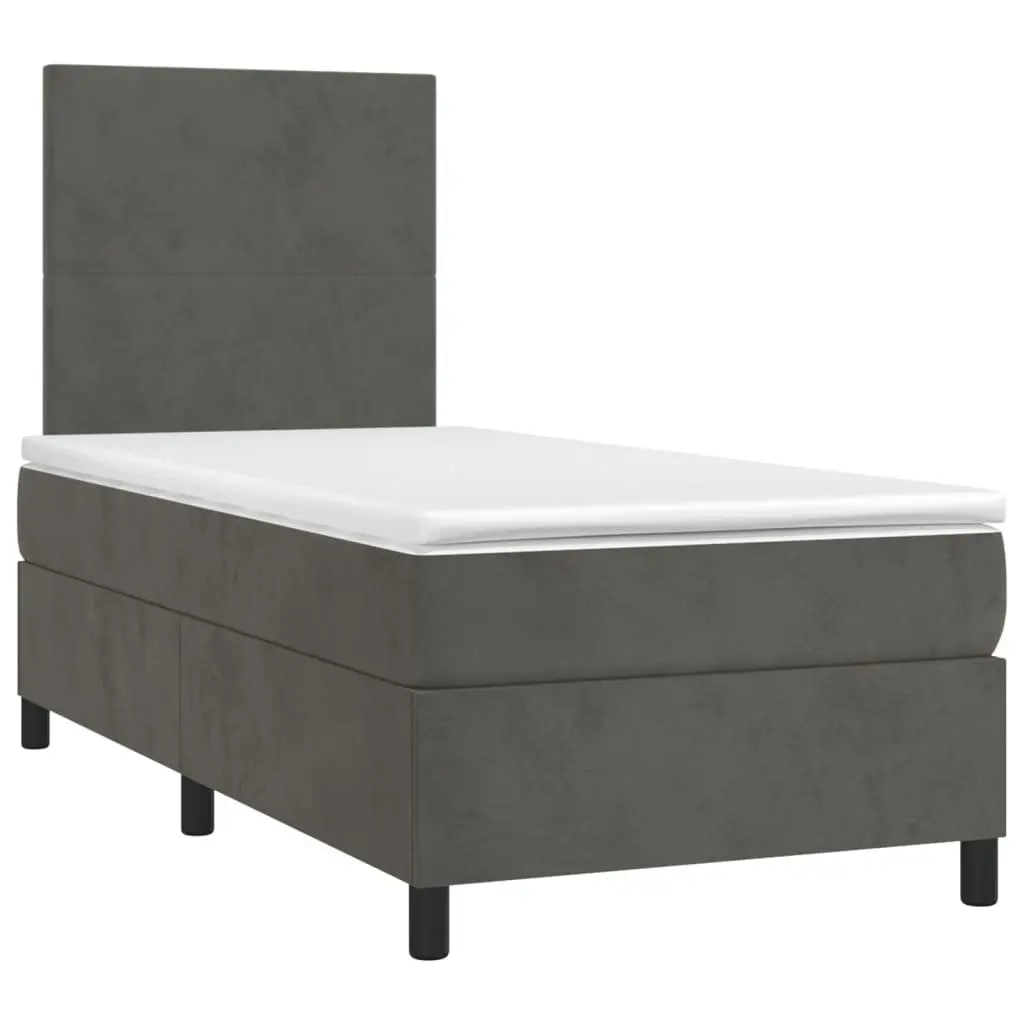 King Single Box Spring Bed with LED Lights