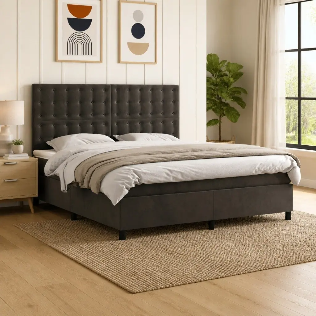 Queen Bed with LED Lights