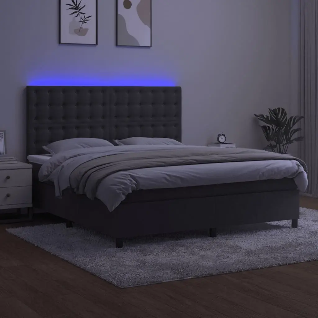 Queen Bed with LED Lights