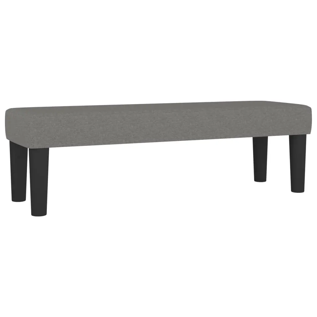 Queen Box Spring Bed with Mattress Adjustable Headboard Dark Grey Fabric 152x203 cm
