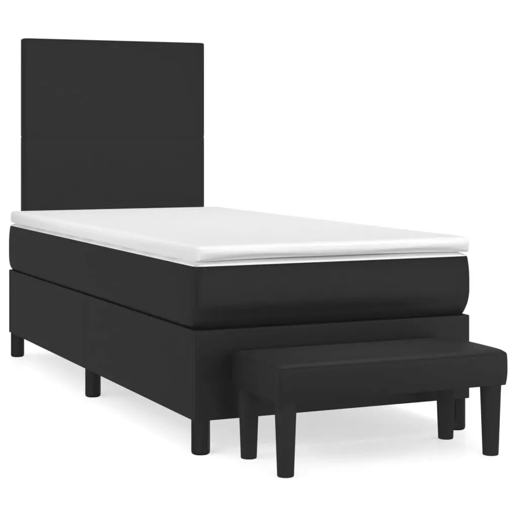 King Single Box Spring Bed with Pocket Spring Mattress Adjustable Headboard