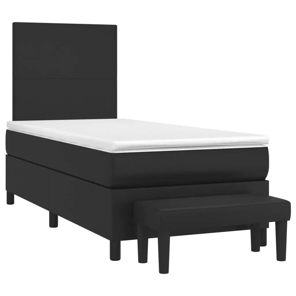 King Single Box Spring Bed with Pocket Spring Mattress Adjustable Headboard