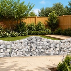 7 pcs Reliable Arched Gabion Baskets for Outdoor Use