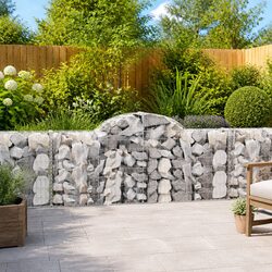 Reliable Arched Gabion Baskets: 4-Piece Set