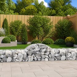 Quality Arched Gabion Baskets - Garden Barrier Set of 3