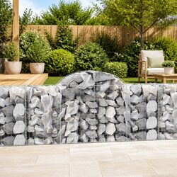 Valuable Arched Gabion Baskets - Set of 9 for Your Garden