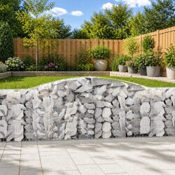 Durable 4 pcs Arched Gabion Baskets for Your Garden