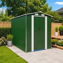 Reliable Green Garden Shed for Outdoor Gear Storage