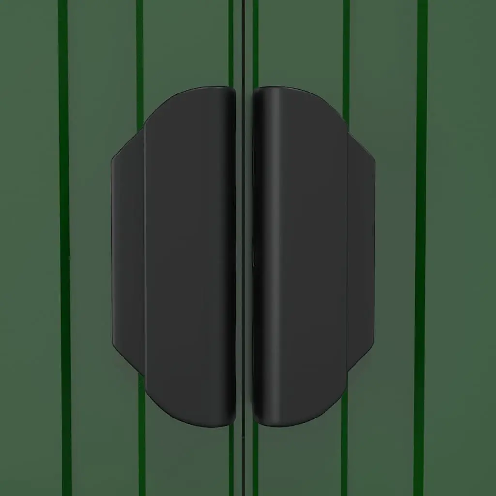 Garden Shed Outdoor Storage Tool House Green Galvanised Steel Double Sliding Doors 192 x 855 x 223 cm
