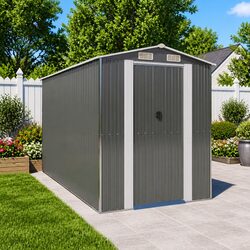Reliable Grey Garden Shed - Versatile Outdoor Storage