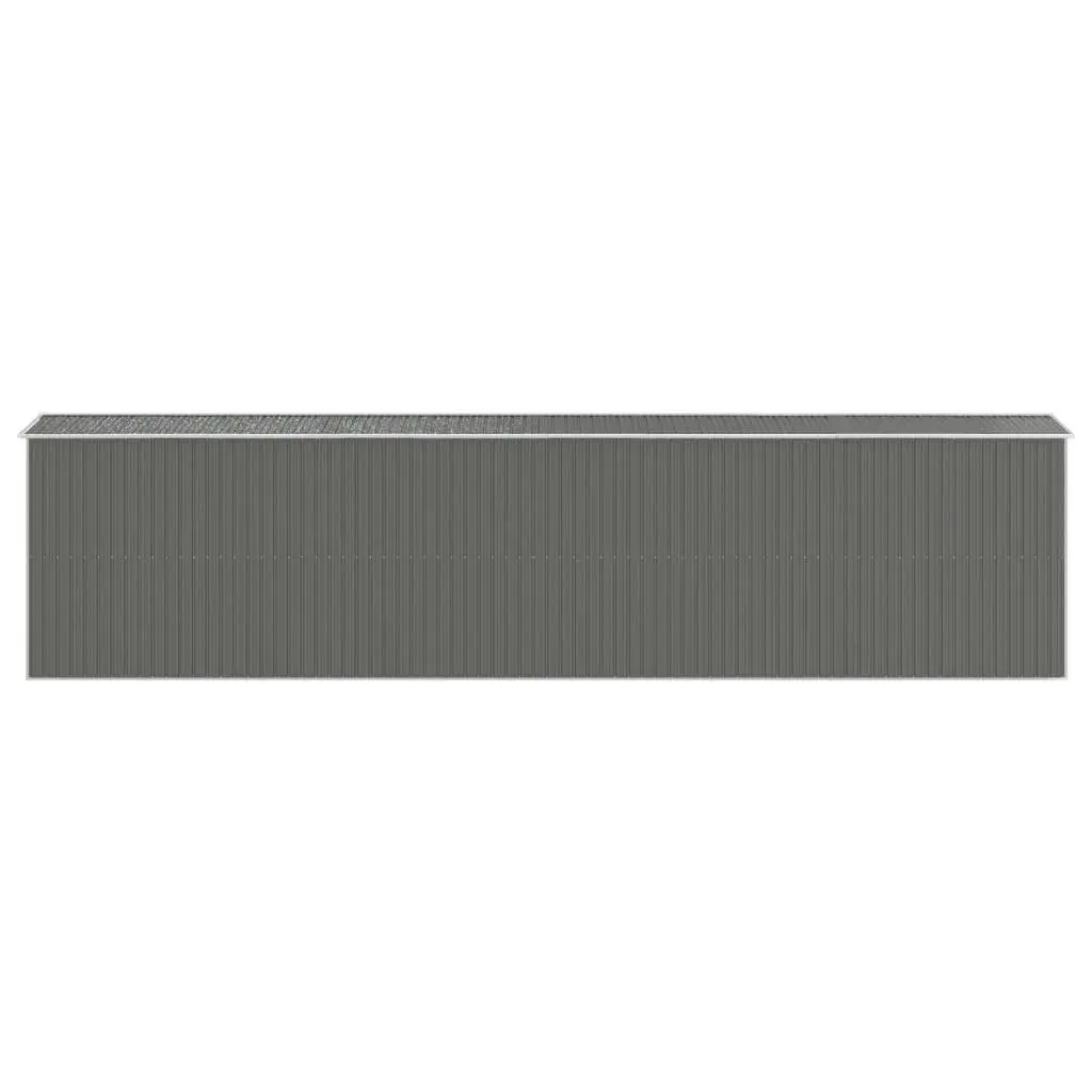 Garden Shed Outdoor Storage Tool House 192cm x 855cm x 223cm Grey Galvanised Steel