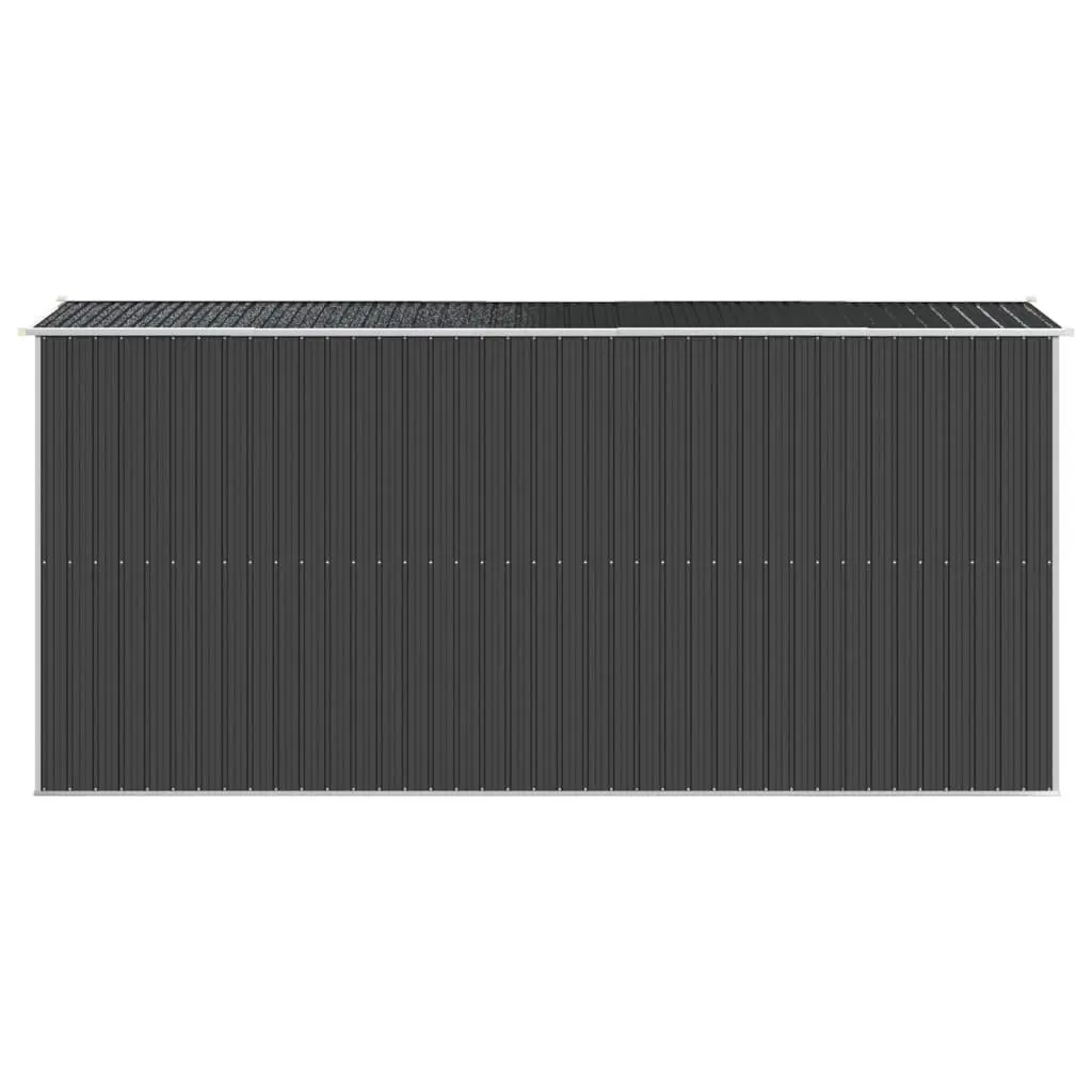 Garden Shed Outdoor Storage Tool House 192x440x223 cm Anthracite Galvanised Steel