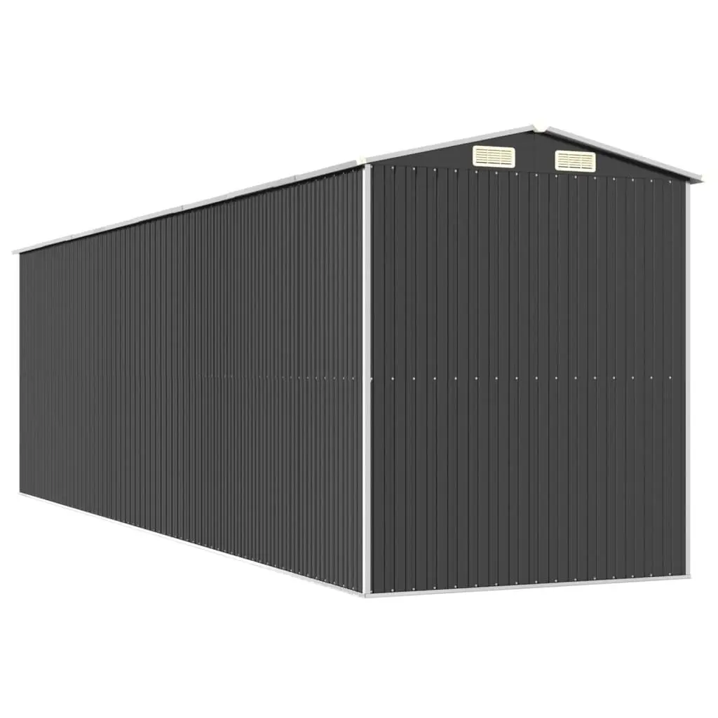 Garden Shed Outdoor Storage 192 x 689 x 223 cm Anthracite Galvanised Steel