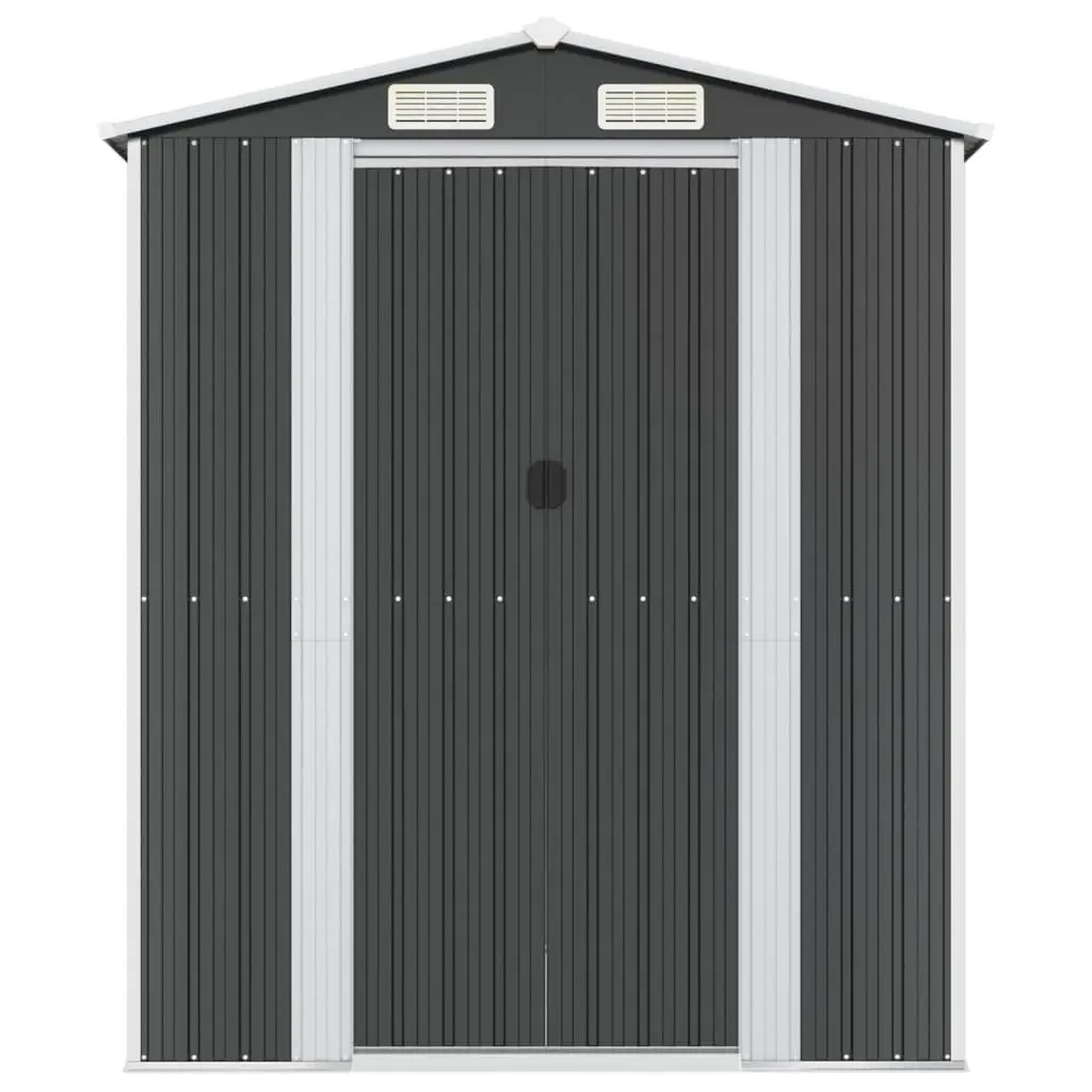 Garden Shed Anthracite Outdoor Storage Tool House Galvanised Steel Spacious