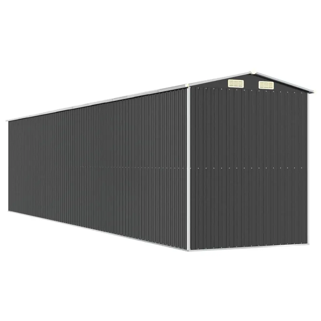 Garden Shed Anthracite Outdoor Storage Tool House Galvanised Steel Spacious