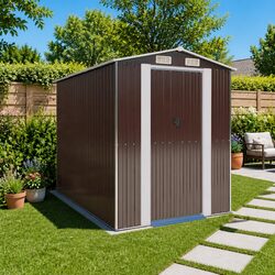 Reliable Dark Brown Garden Shed for All Your Storage Needs