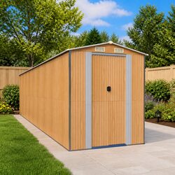 Reliable Outdoor Garden Shed in Light Brown