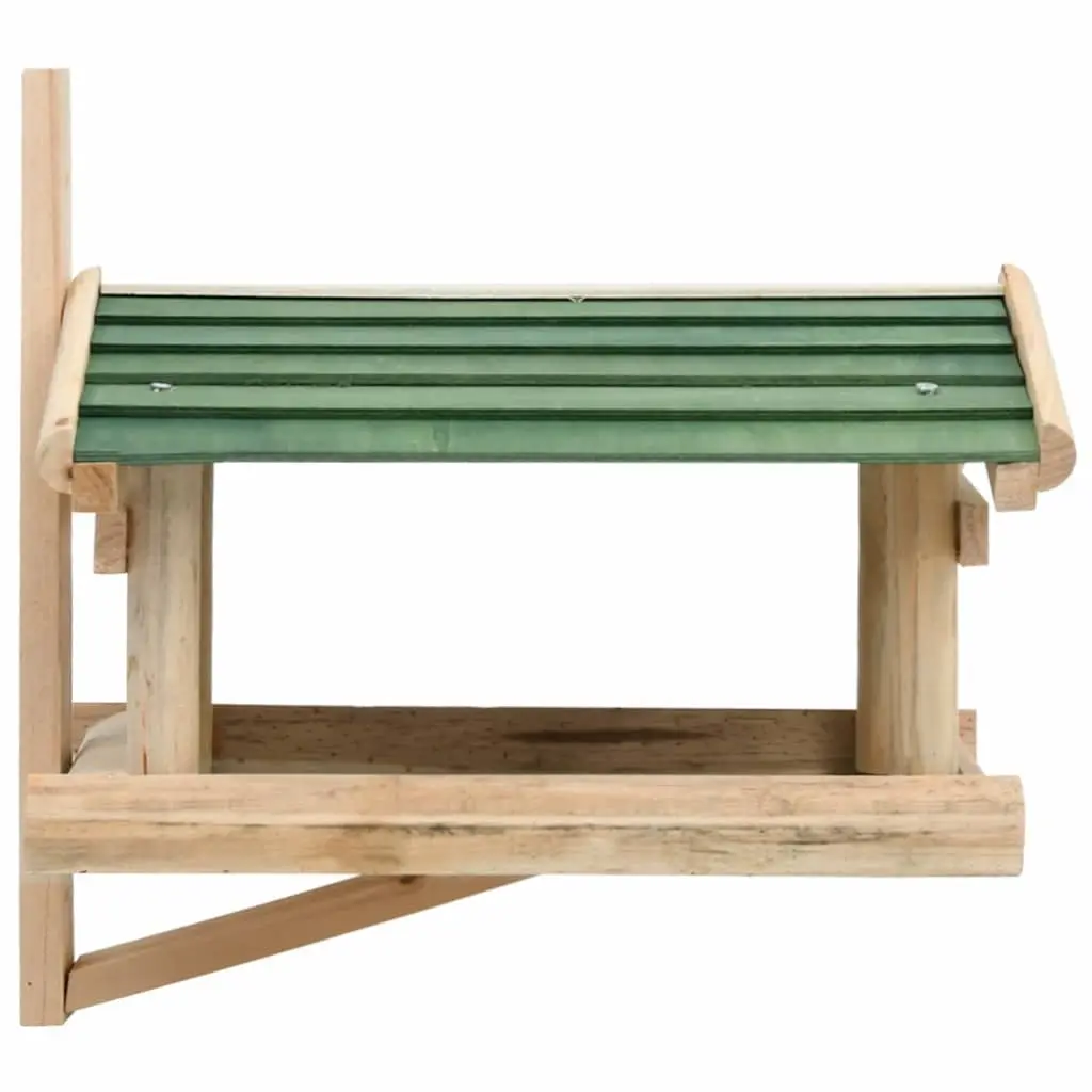 Bird Feeder Wall Tree Mount Outdoor Feeding Station 35 x 29.5 x 21 cm Brown