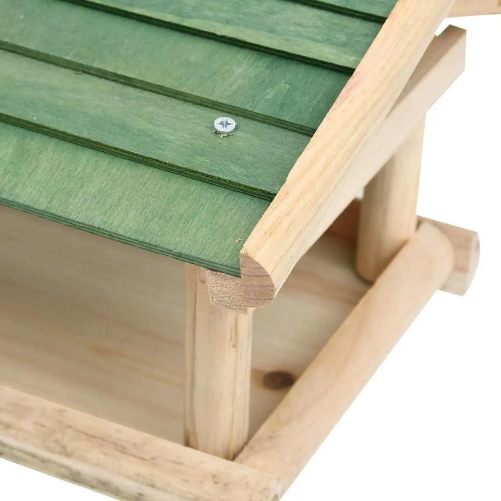 Bird Feeder Wall Tree Mount Outdoor Feeding Station 35 x 29.5 x 21 cm Brown