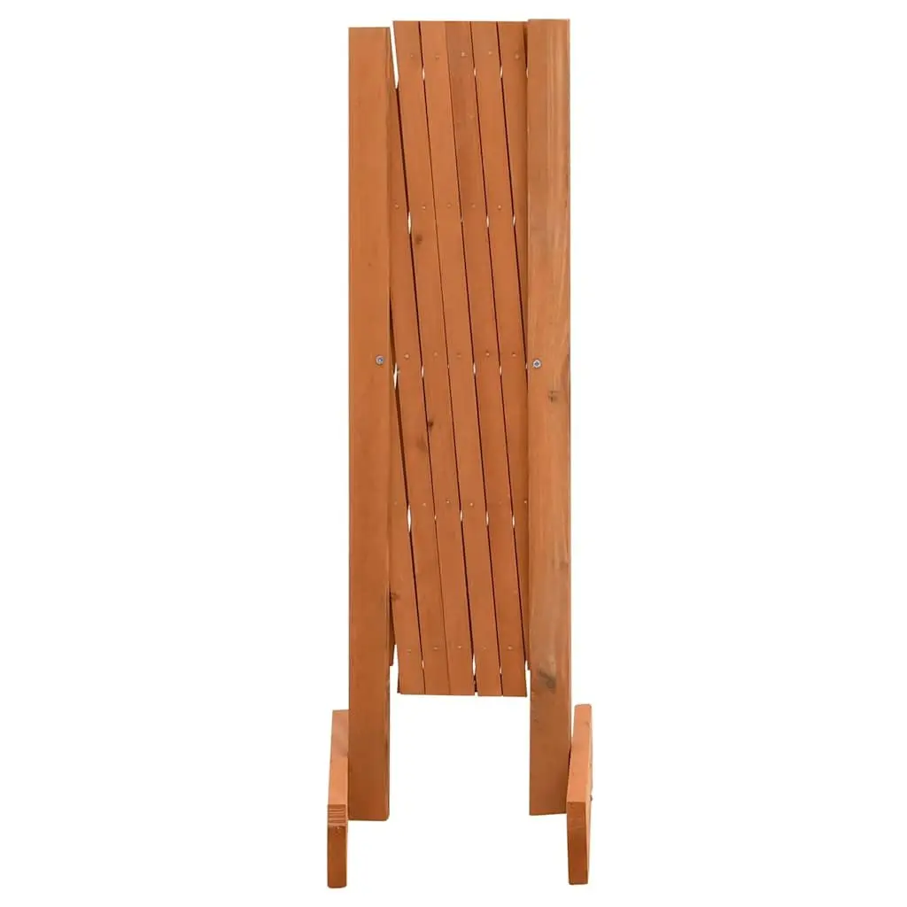 Garden Trellis Fence Panel Expandable Wooden Outdoor Privacy Screen 120x60cm Orange