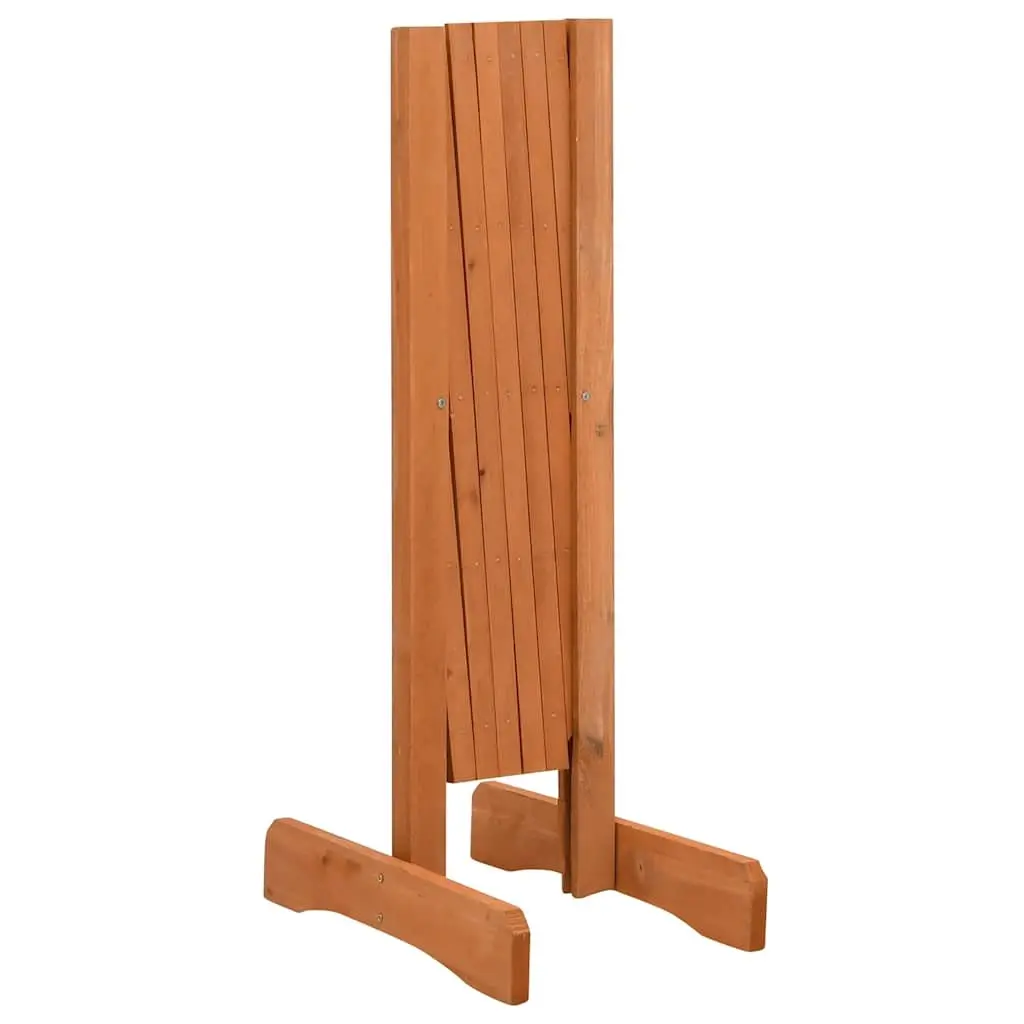 Garden Trellis Fence Panel Expandable Wooden Outdoor Privacy Screen 120x60cm Orange