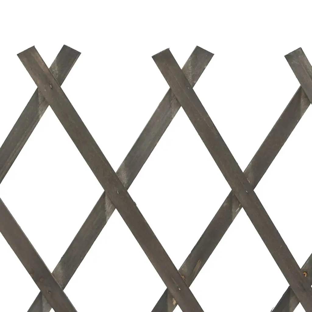 Garden Trellis Fence Panel Privacy Screen 120x90 cm Expandable Grey