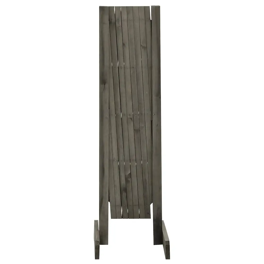 Garden Trellis Fence Panel Expandable Outdoor Privacy Support Climbing Plants 150x80 cm Grey