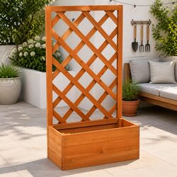 Reliable Orange Garden Trellis Planter for Your Plants