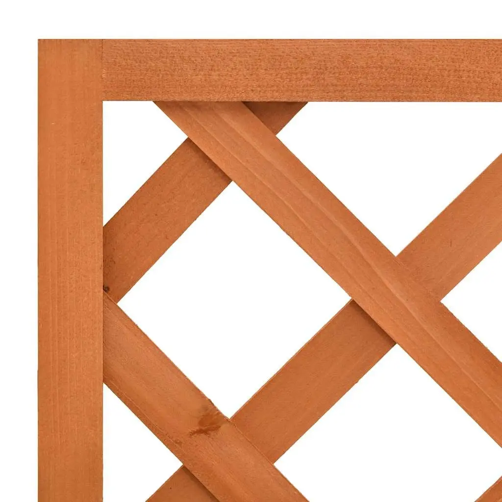 Garden Trellis Planter Climber Support 50x25x90 cm Orange