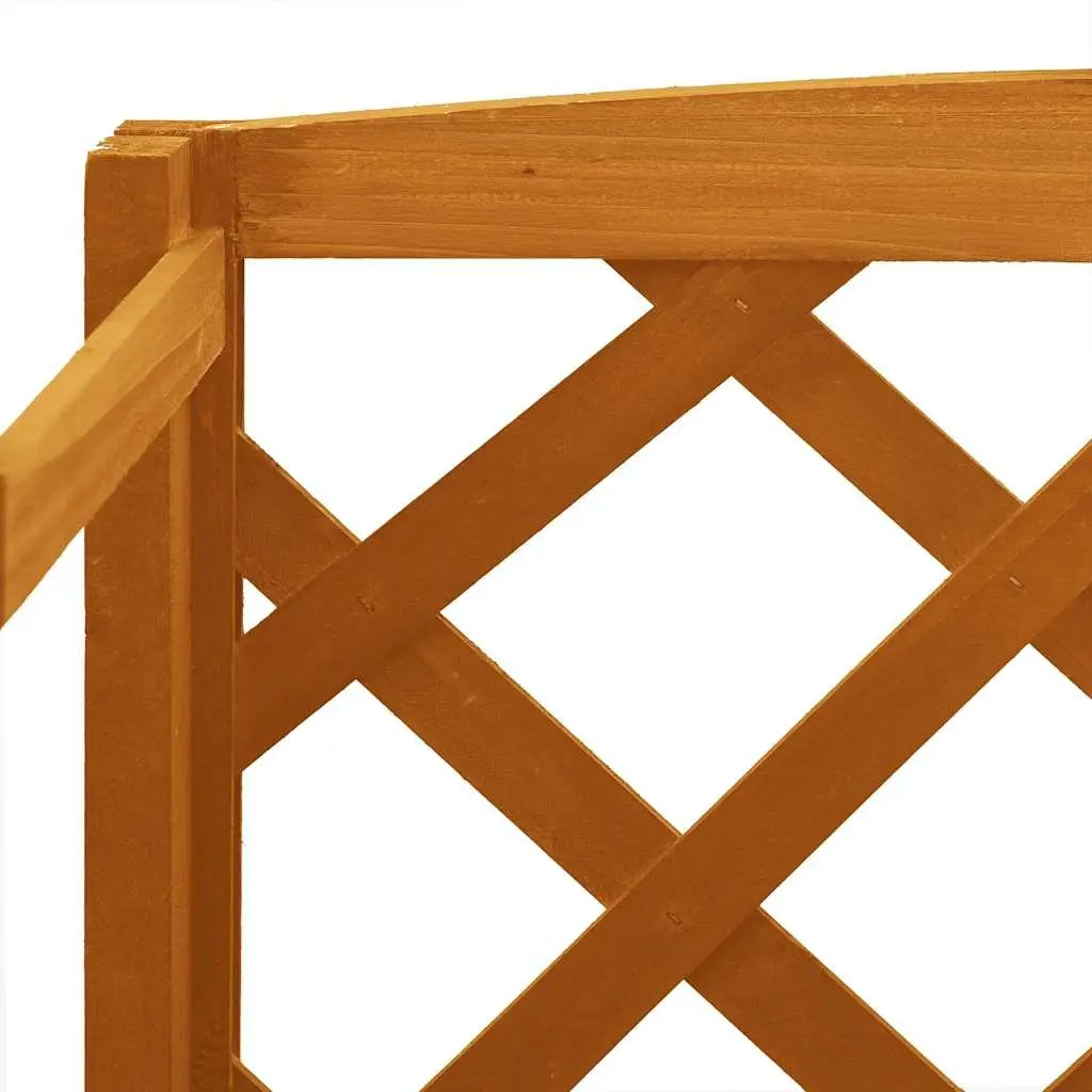 Wooden Plant Stand with Trellis for Potted Plants 60x30x140 cm Orange