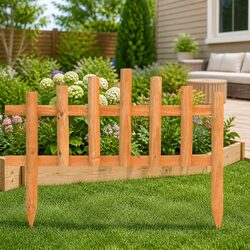Reliable Garden Edging Panels - 10 Pieces of Firwood
