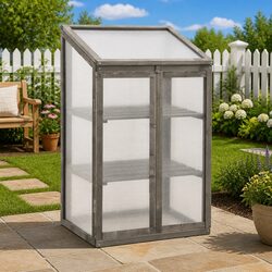 Reliable Wooden Greenhouse 60x45x100cm for Plant Safety