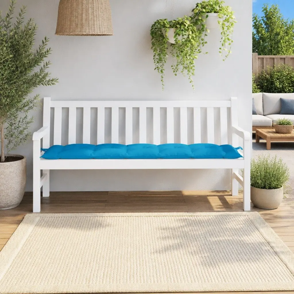 Garden Bench Cushion Outdoor Seat Pad 180x50x7 cm Blue Oxford Fabric
