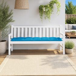 Reassuring Blue Garden Bench Cushion for Comfort and Durability