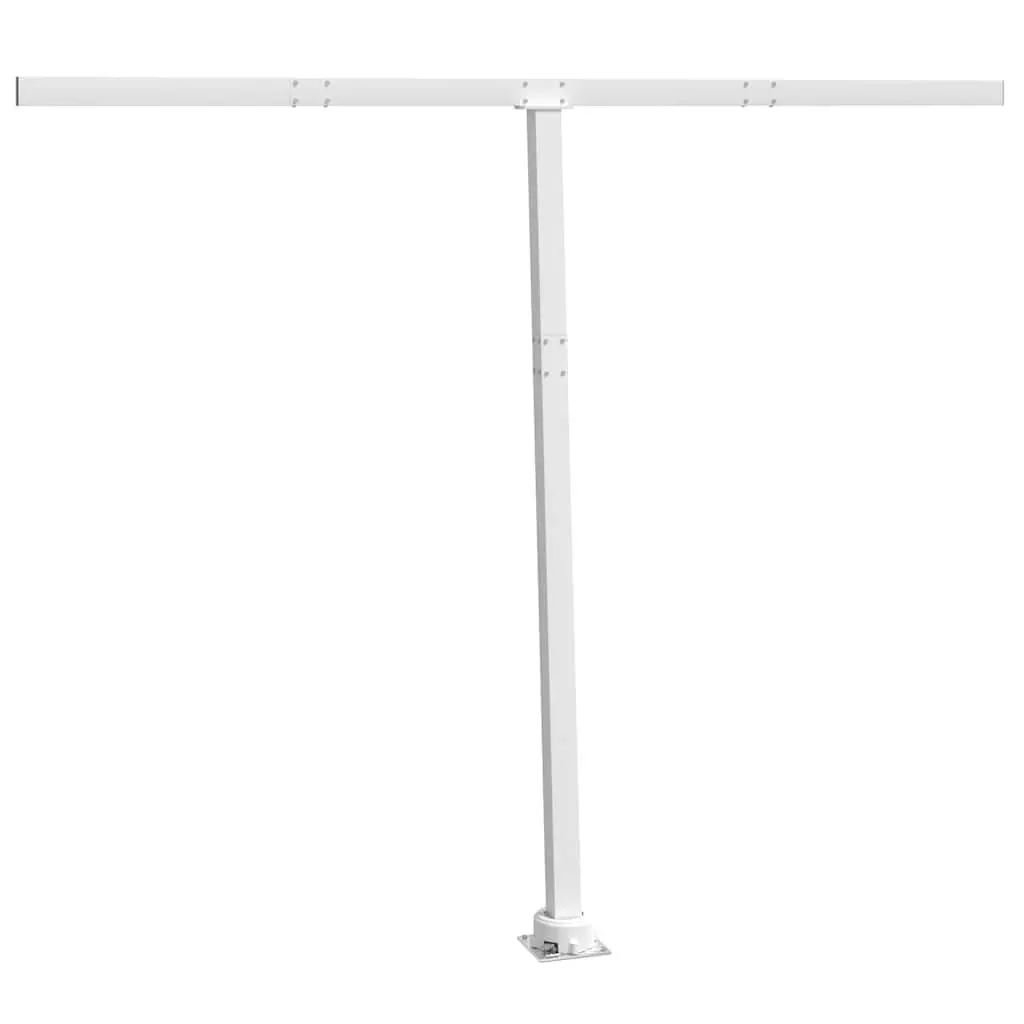 Awning Post Set Outdoor Shade Support 300x245 cm White