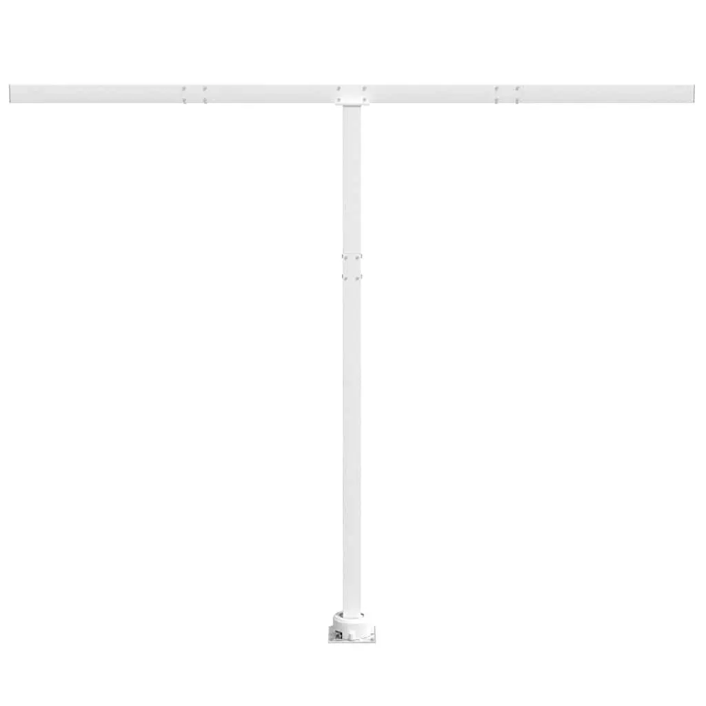 Awning Post Set Outdoor Shade Support 300x245 cm White