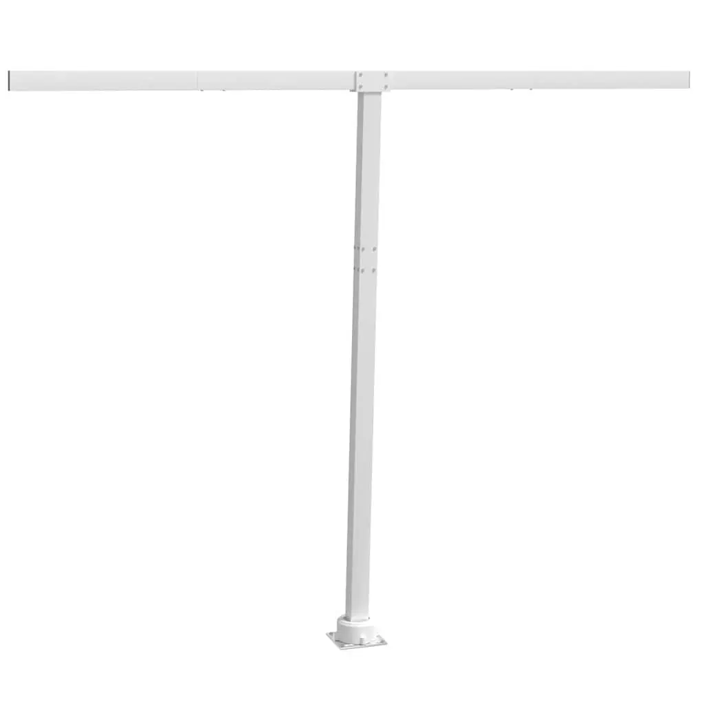 Awning Post Set Outdoor Shade Support 300x245 cm White